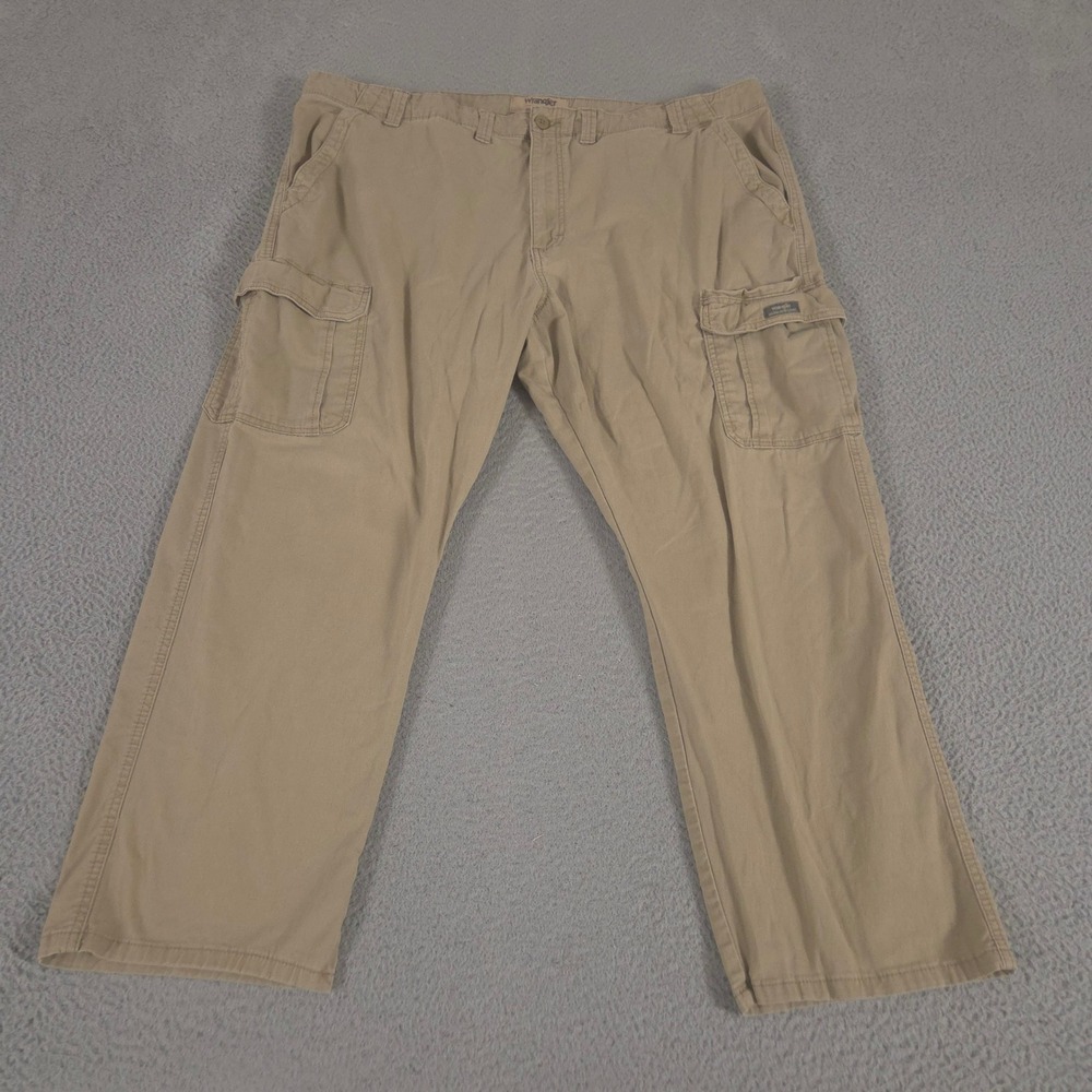 Wrangler Pants Mens 46x30 Authentics Cargo Straight Leg Cotton Stretch Utility